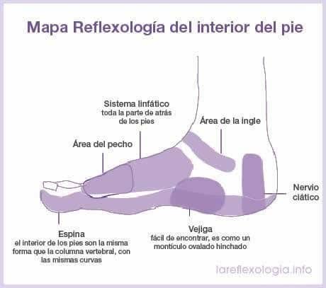 Cómo localizar las áreas reflejas del pie en reflexología